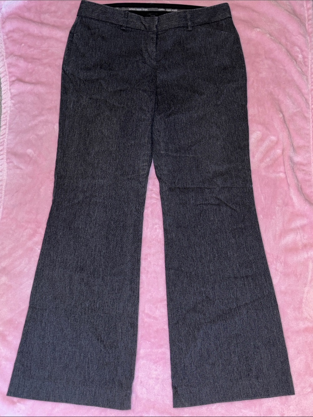 Express Women's Dark Gray Dress Pants Editor Edition